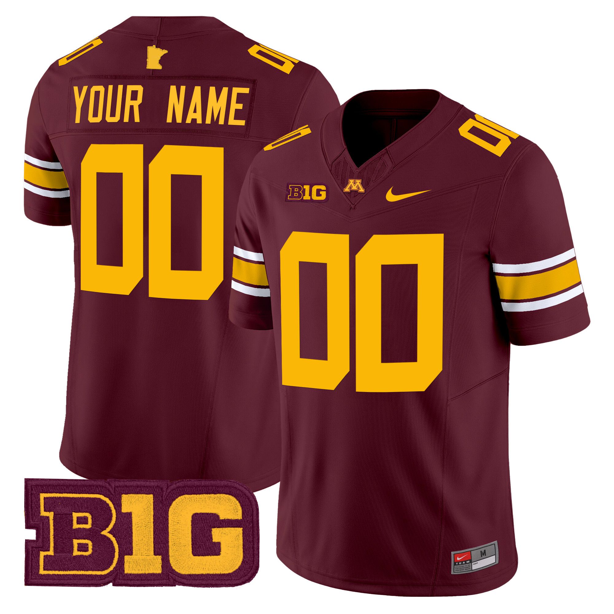 Men Minnesota Golden Gophers Red Nike 2024 Vapor Limited Custom NCAA Jersey style 1